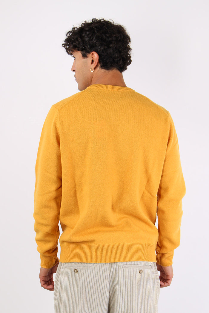Girocollo Lambswool Mustard-5