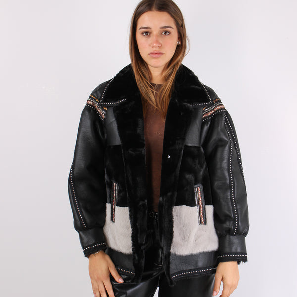 Ecomontone Inserto Borchie Black-2