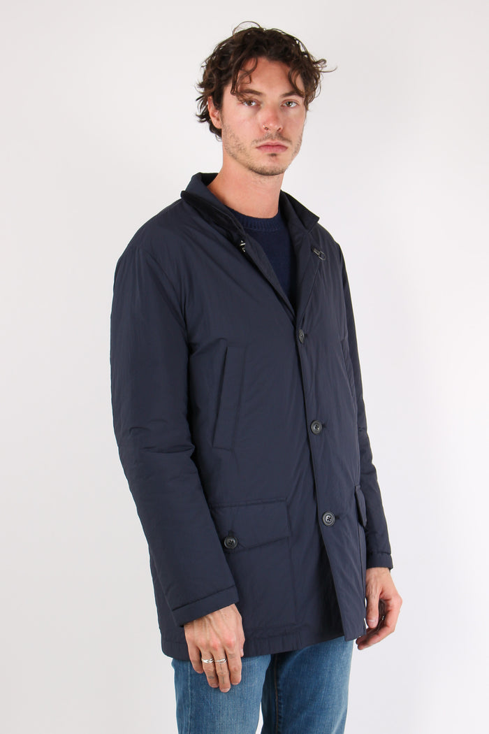 Giubbotto Colletto Velluto Blu-6