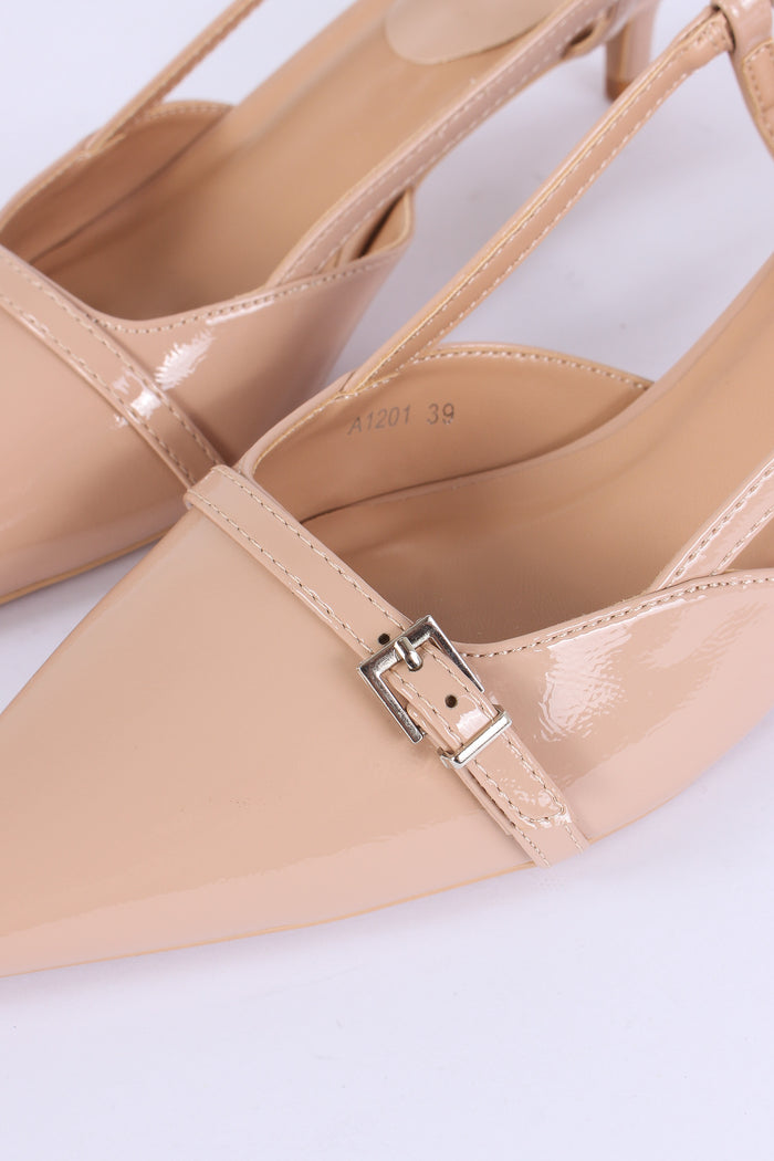 Chanel Tacco Basso Fibbia Nude-4
