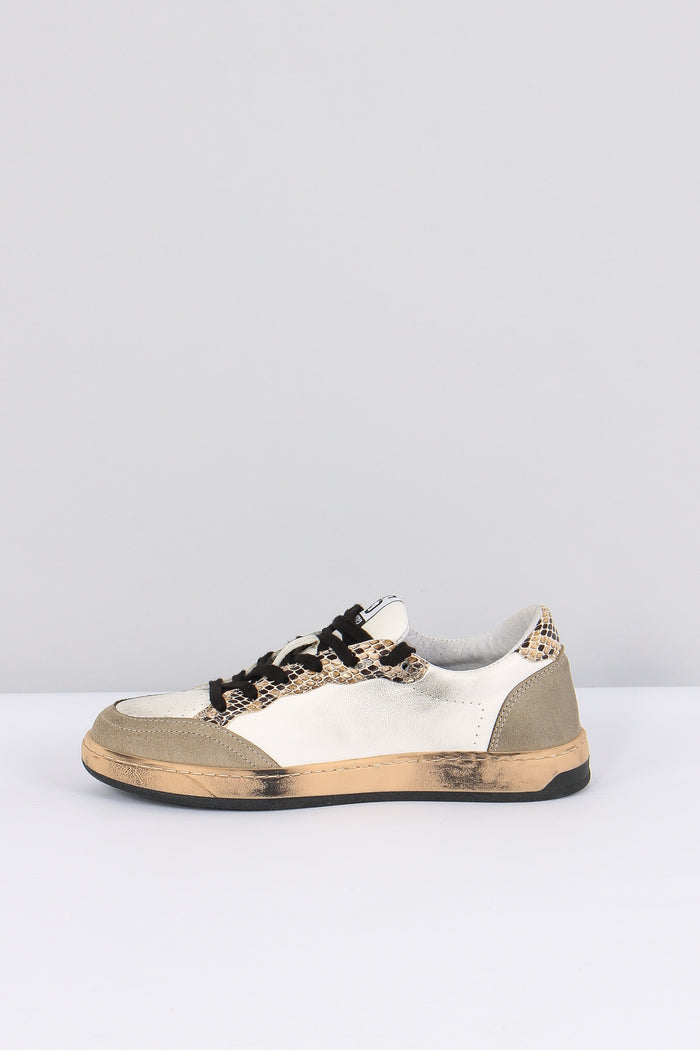 Sneakers Week Star Pitone Bianco/nero-6