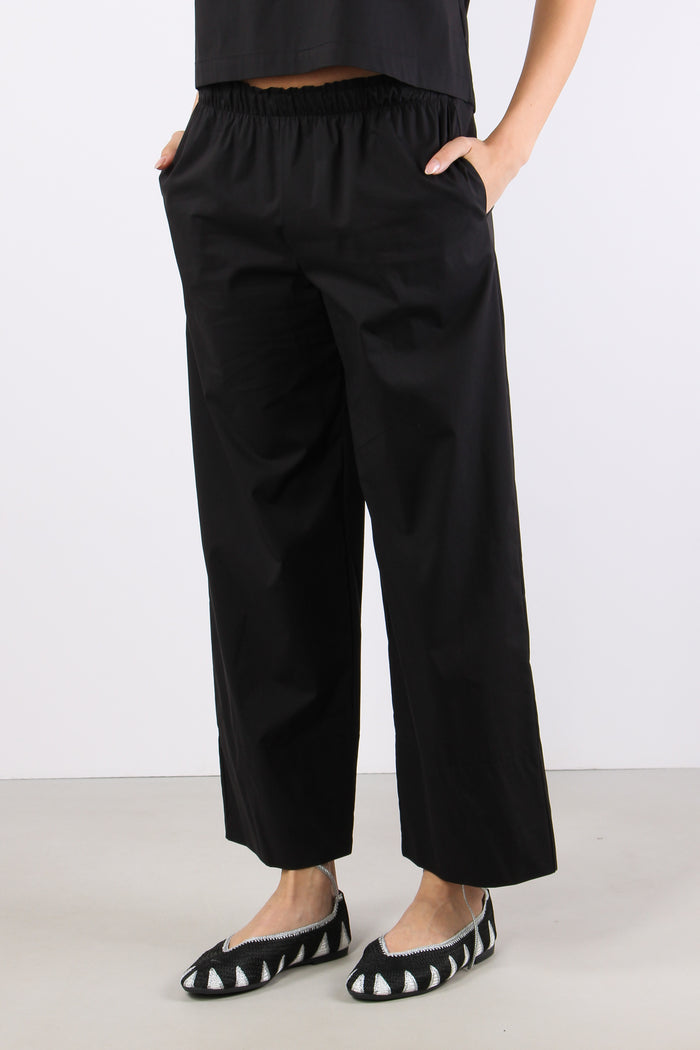 Pantalone Tasche Dietro Nero-3