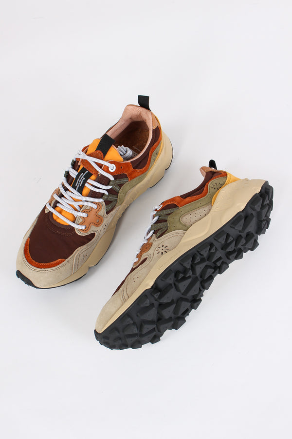 Sneakers Yamano Suede Nylon Taupe/brown-2
