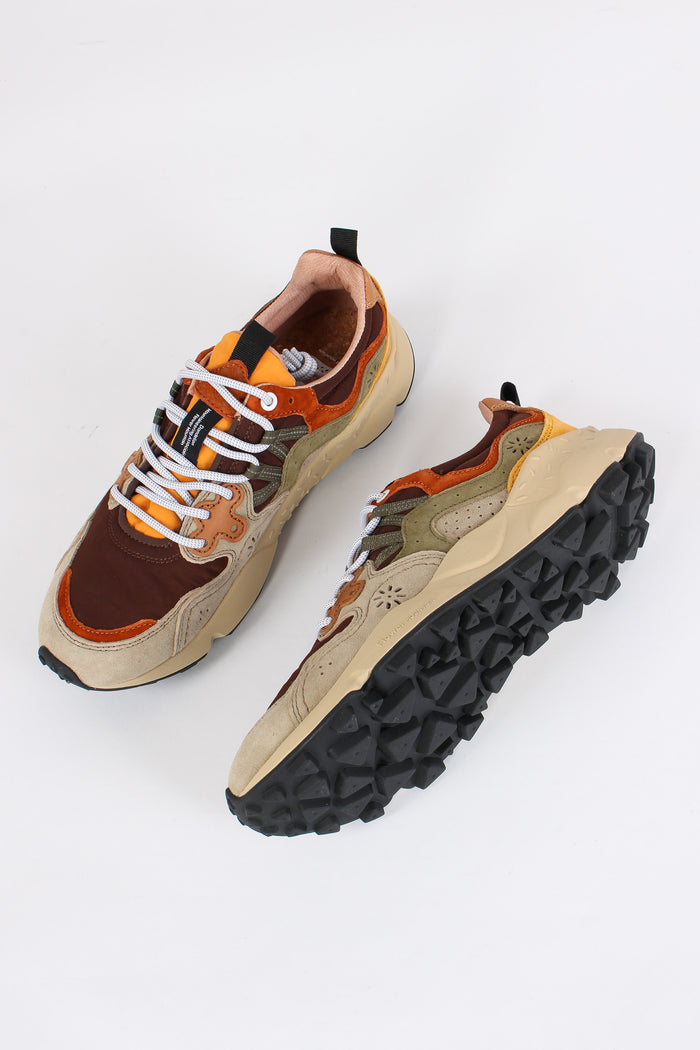 Sneakers Yamano Suede Nylon Taupe/brown-2