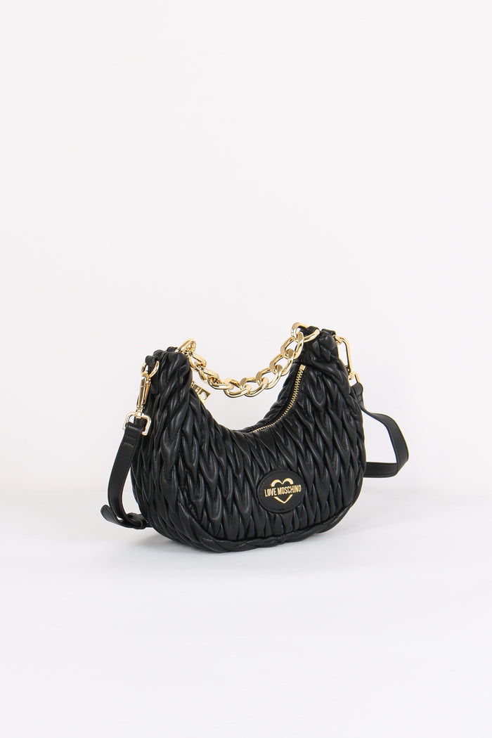 Mezzaluna Goffrata Cuori Nero-5