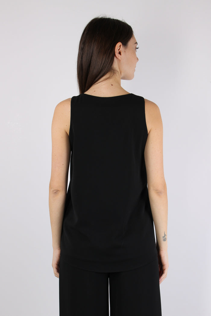Top Viscosa Scollo Tondo Nero-4