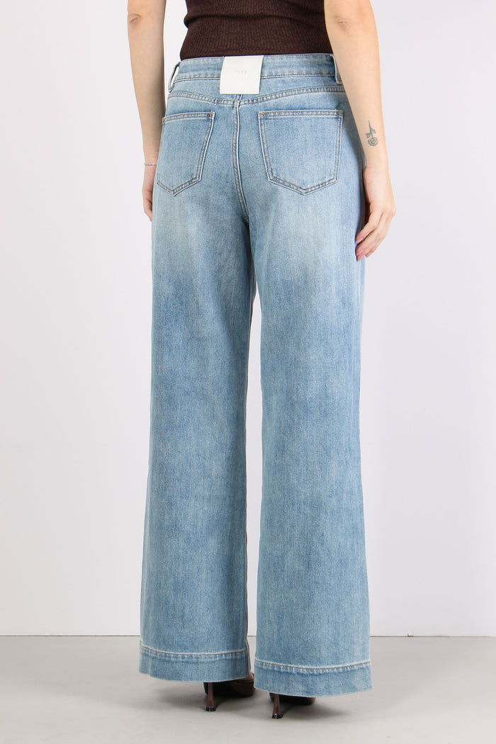 Denim Orlo Alto Denim Chiaro-5