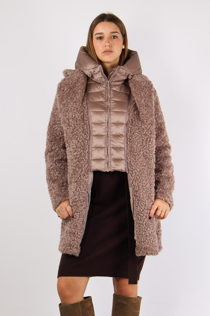 Teddy Lunghezza Media Taupe-3