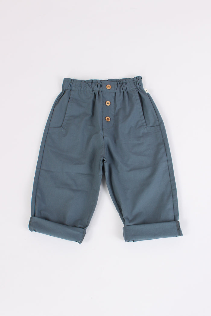 Pantalone Cotone Petroleum-3