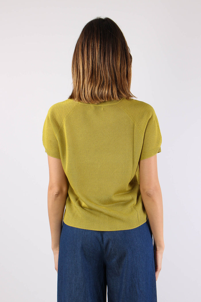 Maglia M/m Filo Cotone Oliva-4