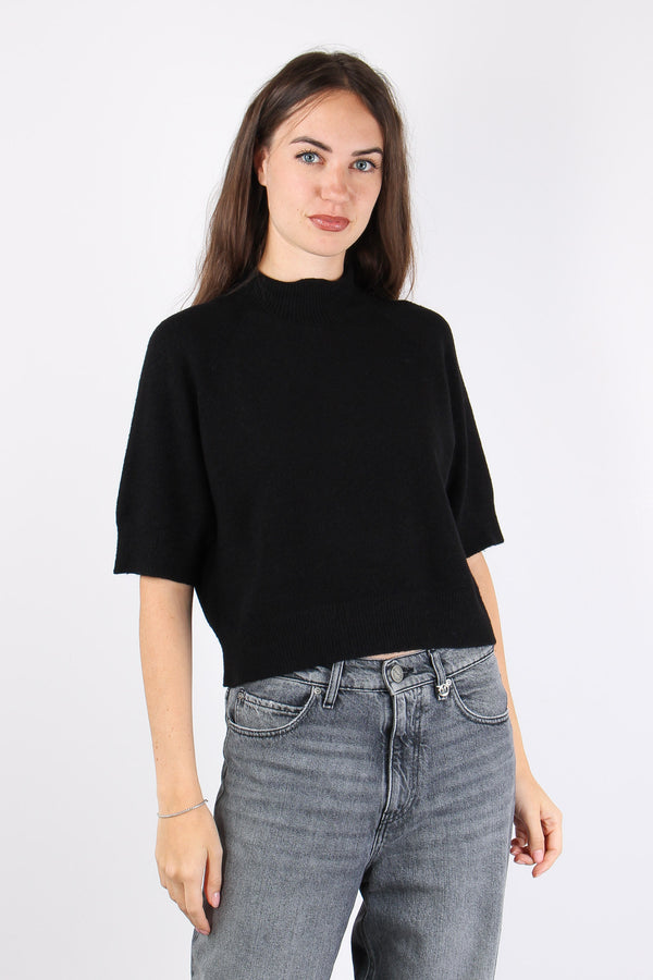 Maglia M/m Viscosa Nero-2