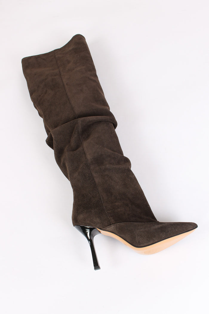 Stivale Alto Camoscio Moro-4