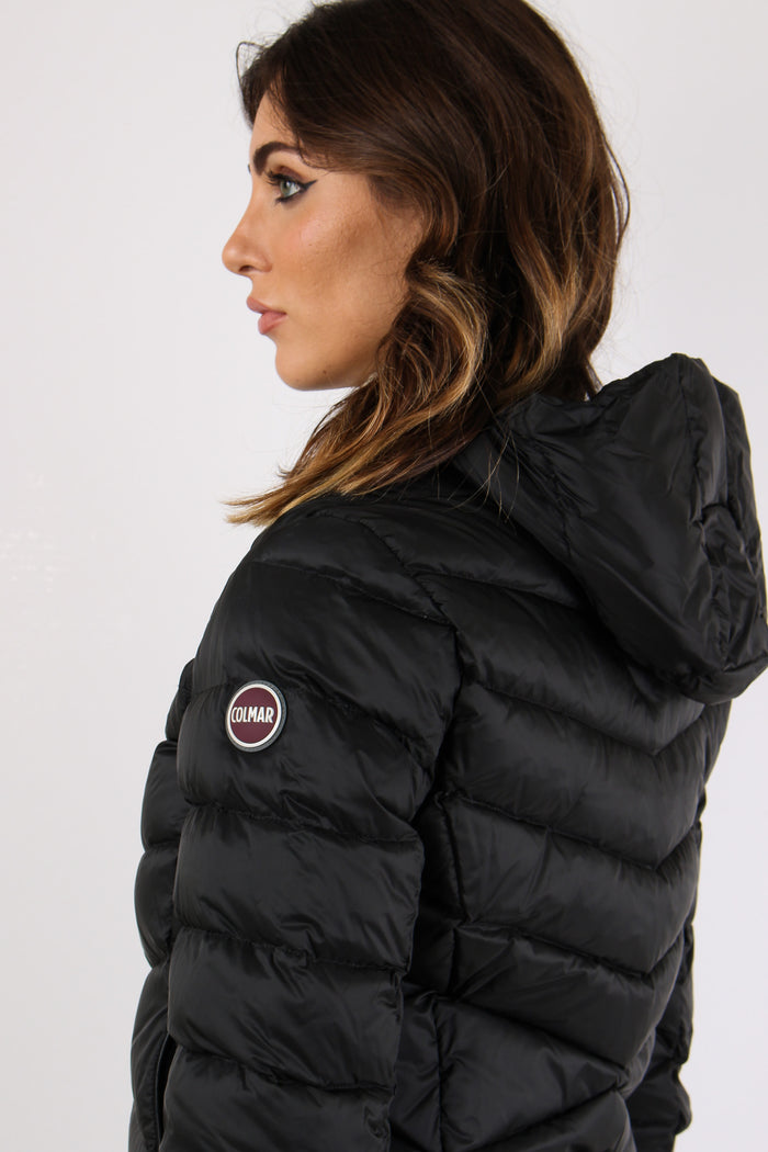 Piumino Corto Trapunta Nero-8