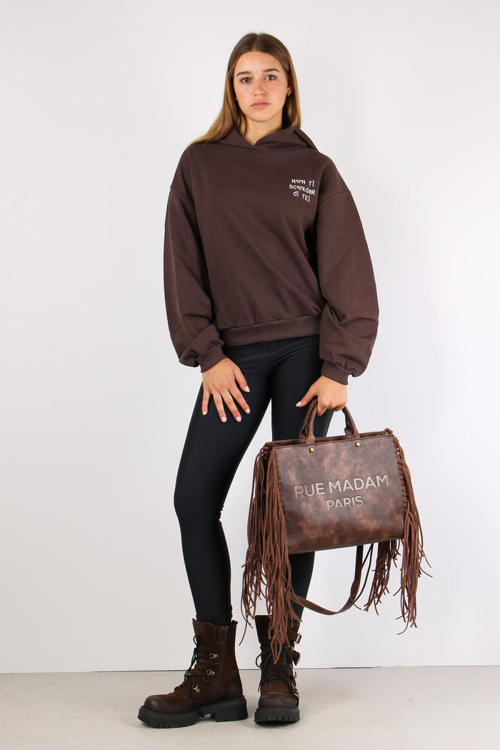 Felpa Ricamo Non Ti Scordare D Cioccolato