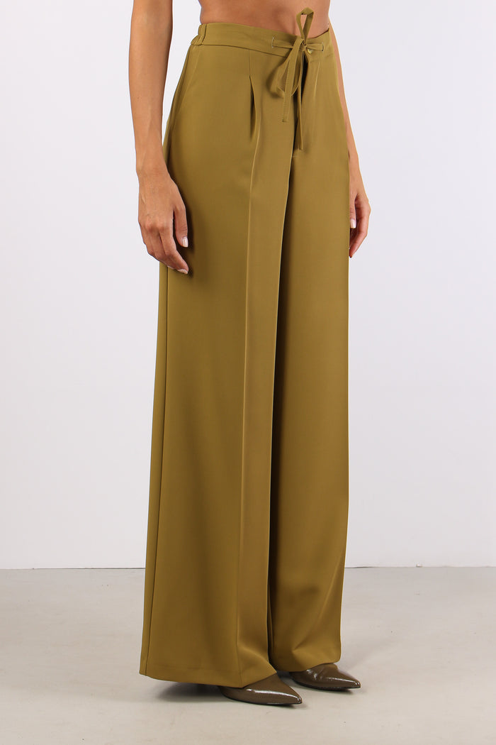 Pantalone Palazzo Elastico Pen Olio-6