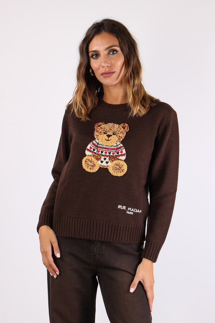 Pullover Orsetto Brown