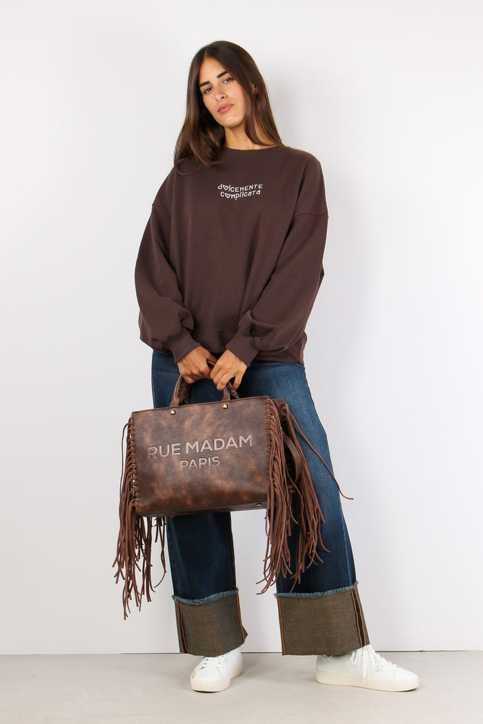 Felpa Cotone Dolcemente Compli Moro-5