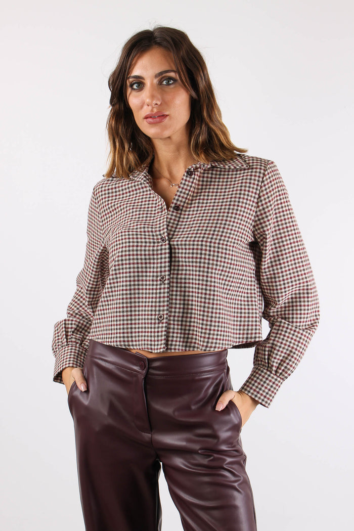 Camicia Micro Quadro Borux/moro-2