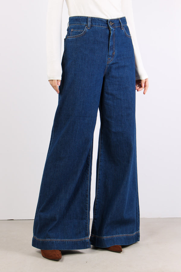 Vega Jeans Palazzo Scuro Pulito-2