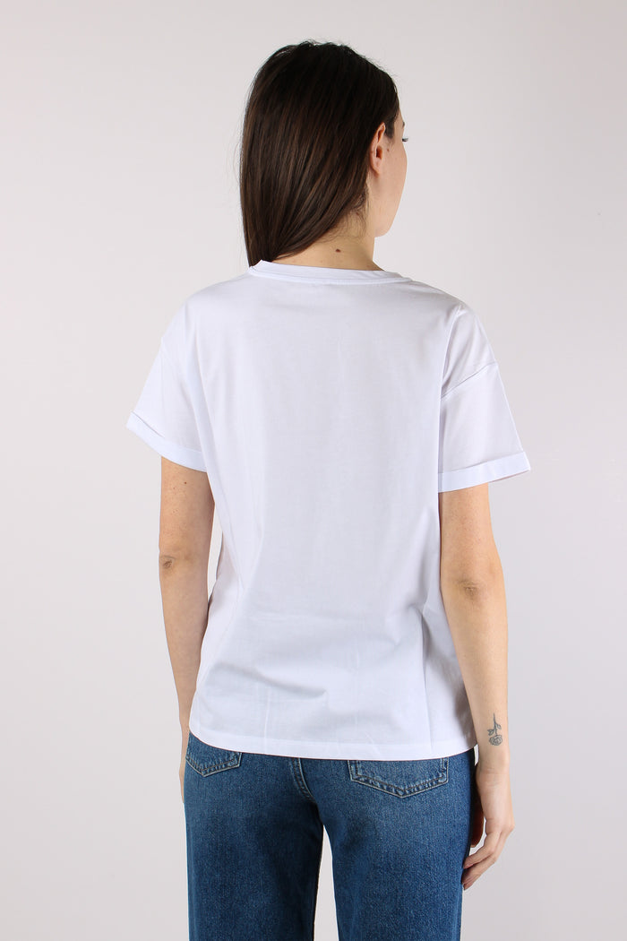 T-shirt Stampa Conchiglia Bianco Shell-5