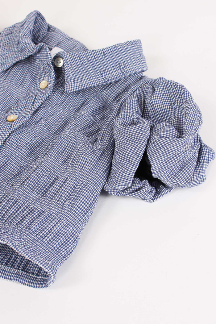 Camicia Mini Vichy Blu/bianco-5