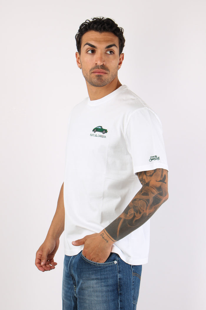T-shirt Scritta Ricami Carriera-3