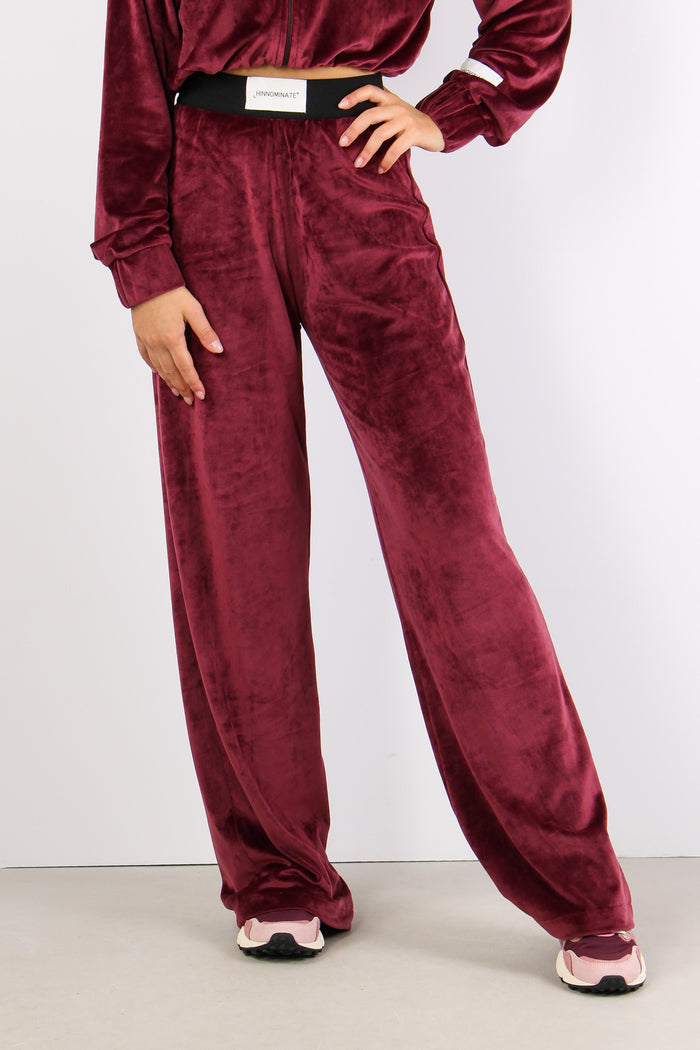 Pantalone Felpa Ciniglia Bordeaux-2