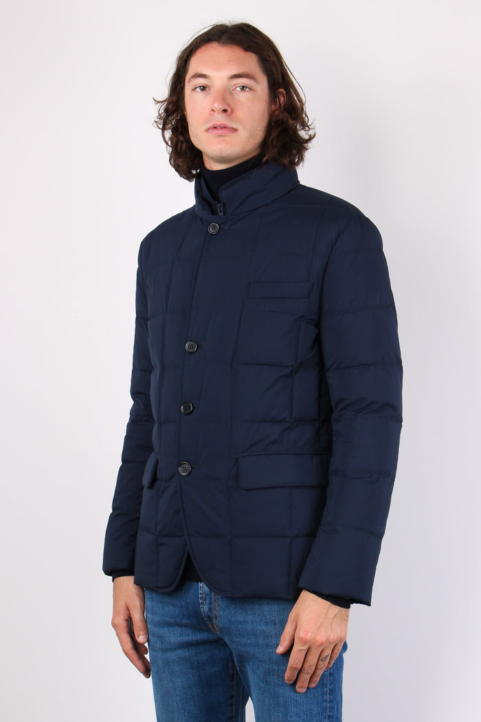 Down Jacket Microfibra Blu-7