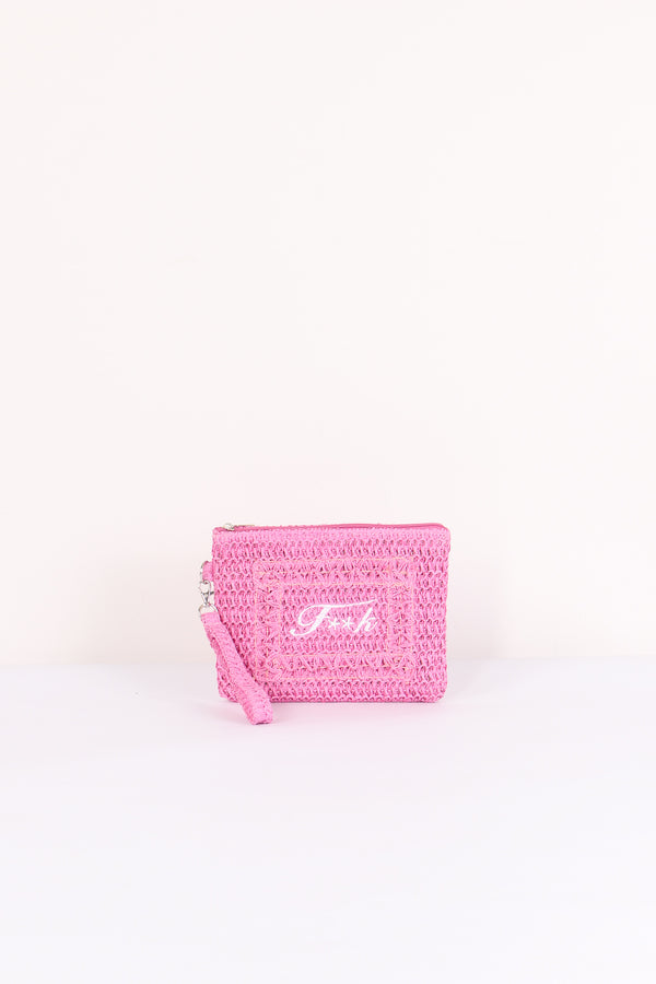 Pochette Rafia Fucsia
