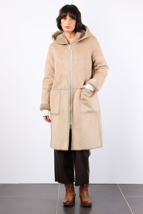 Cappotto Ecomontone Reversibil Sand