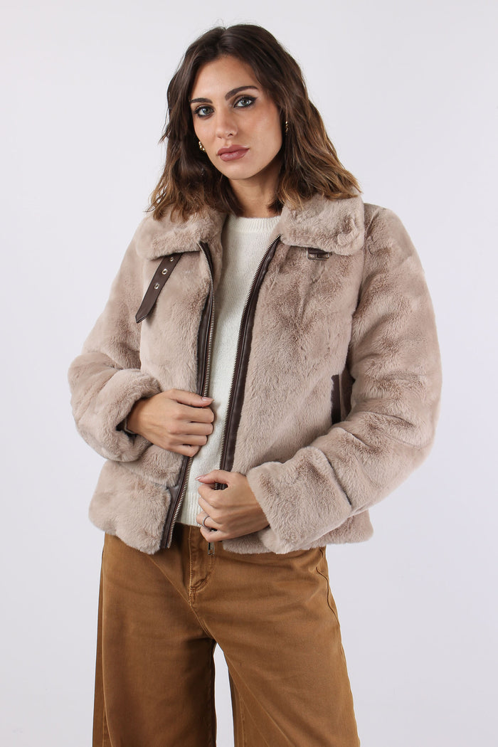 Bomber Profilo Ecopelle Oat-2