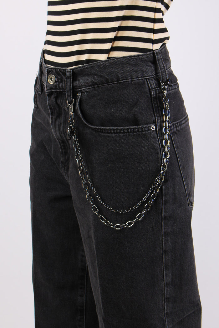 Denim Boyfriend Catena Tasca Denim Black-6