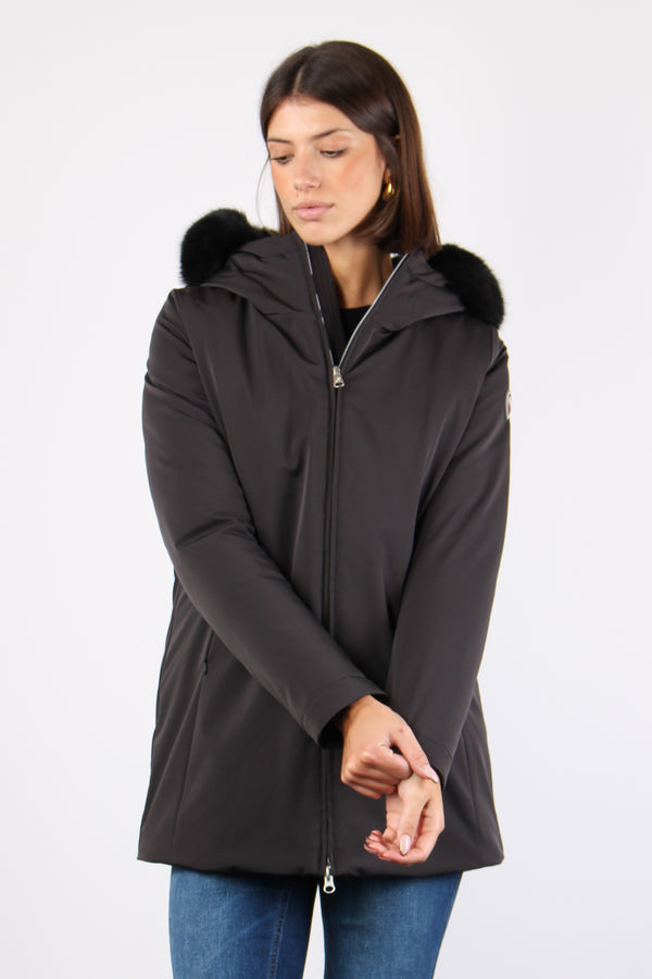 Parka Inserto Ecopelliccia Nero