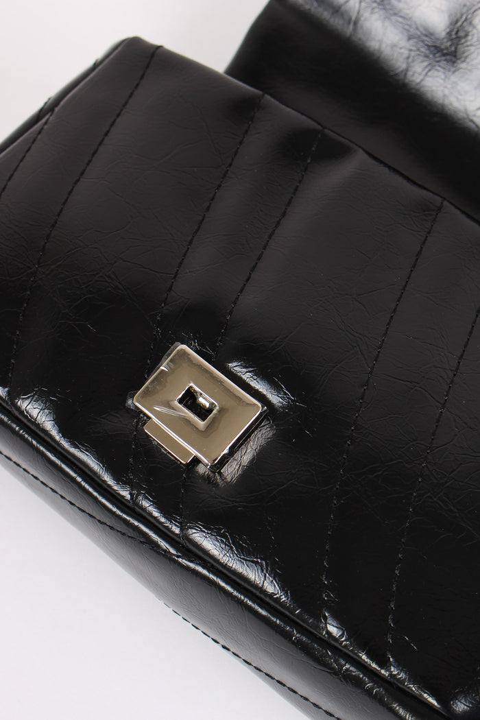 Tracolla Matelasse Vintage Nero-6