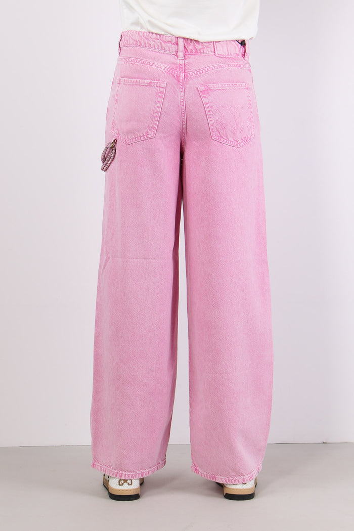 Lauryn Jeans Catena Strass Rosa Chiaro-4