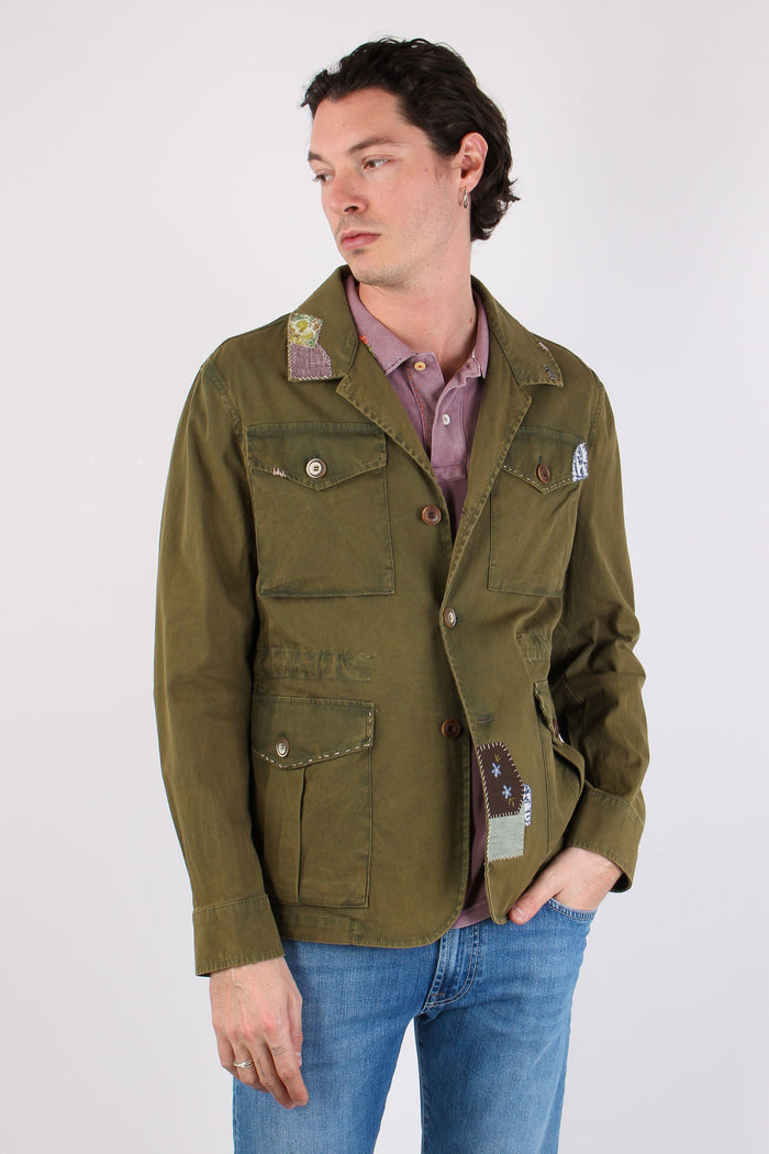 Field Jacket Stampa Retro Colonial-5