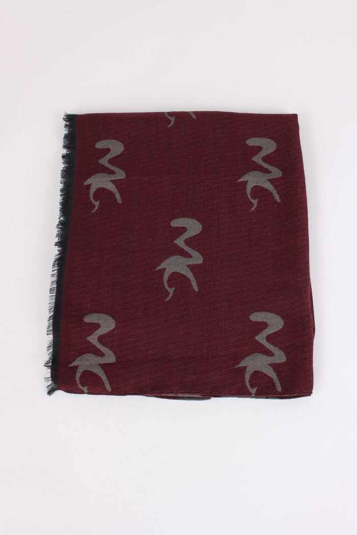 Sciarpa Logo Burgundy-4
