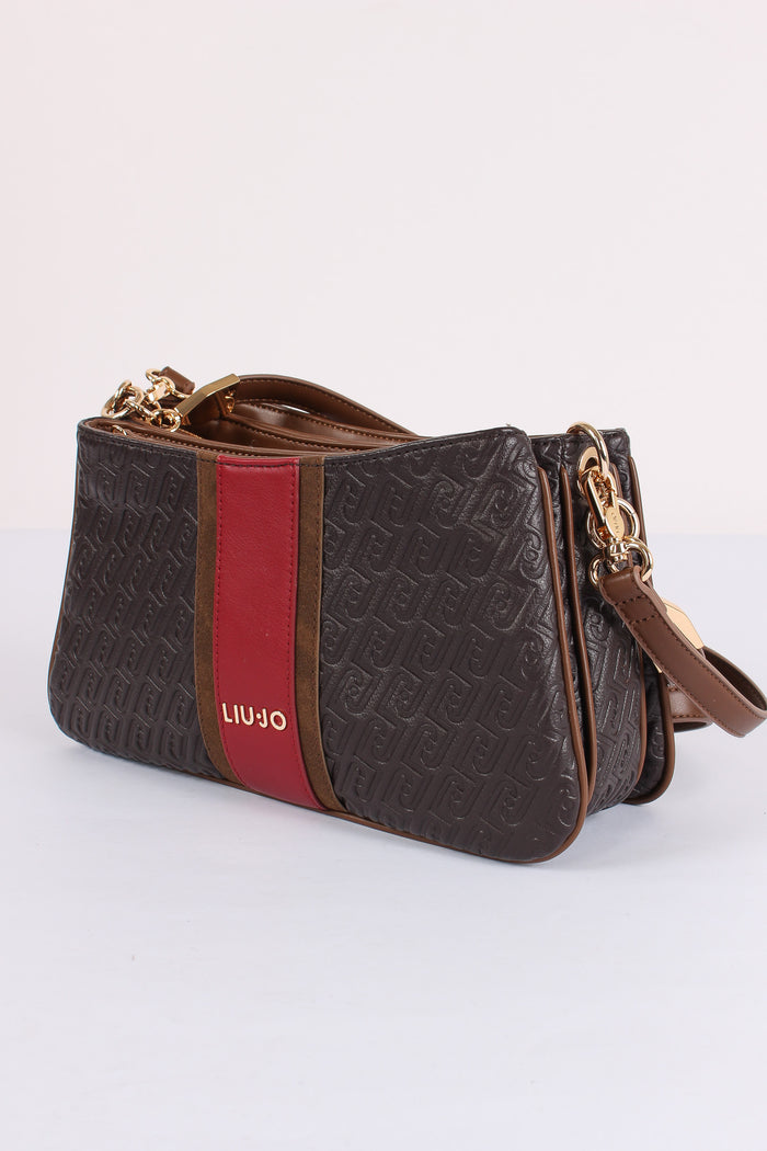 Tracolla 3 Scomparti Deep Brown-6