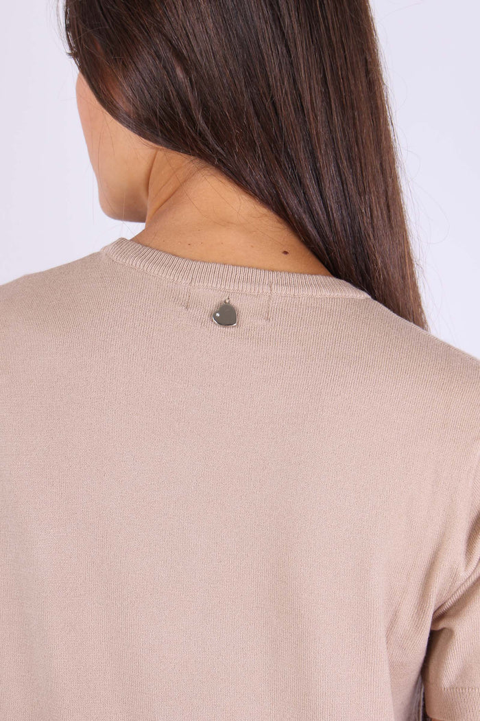 Maglia Viscosa M/m Cammello-6