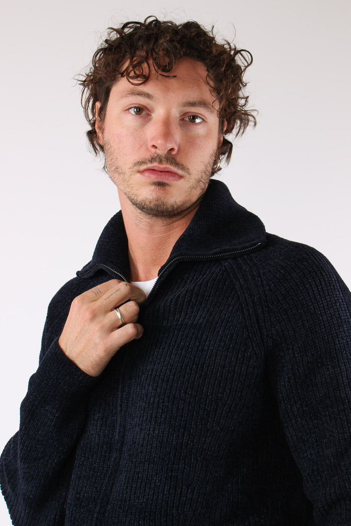 Collo Alto Costa Inglese Navy-7