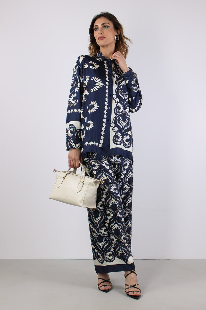 Wkdottico Pantalone Seta Fantasia Foulard Patch-3