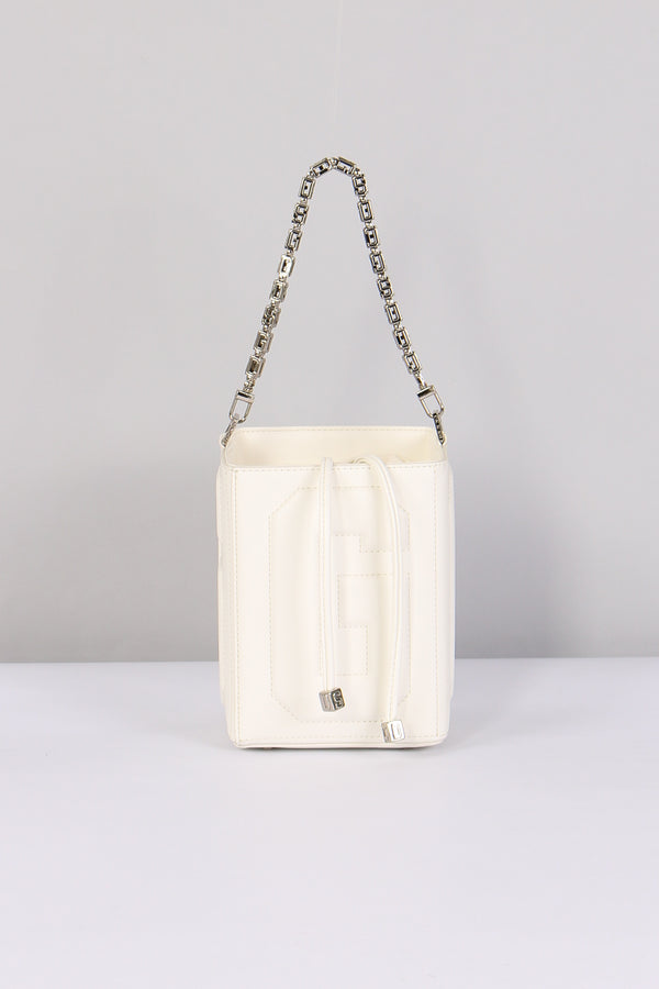 Secchiello Quadrato Logo White