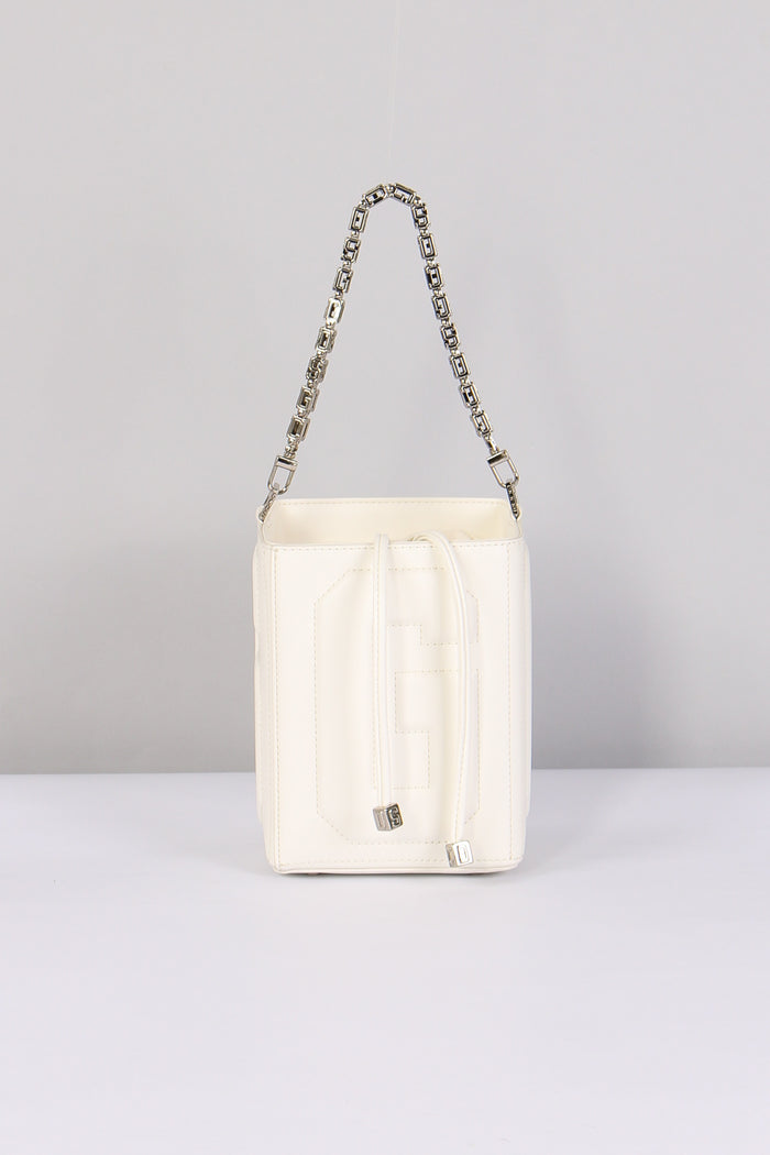 Secchiello Quadrato Logo White