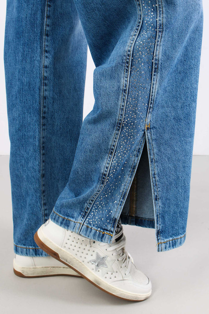 Ellespack_20 Jeans Palazzo Strass Blue Deniim-6