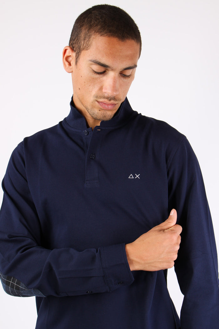 Polo Ml Toppa Contrasto Navy Blue-7