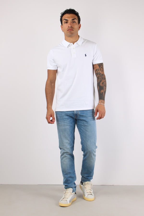 Polo Slim Fit Stretch White