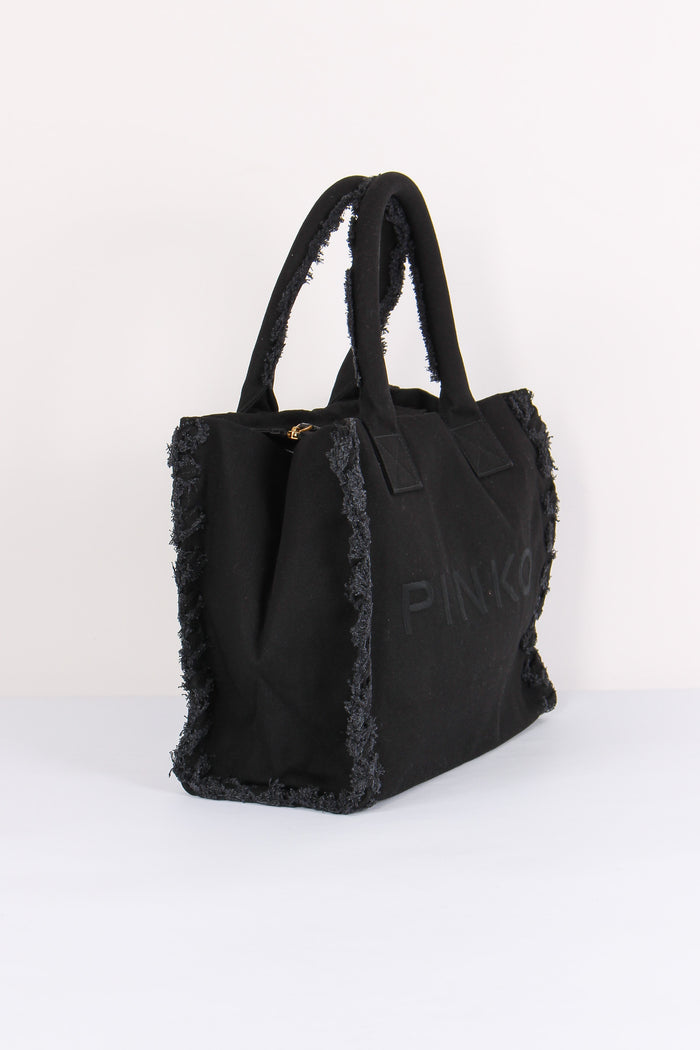 Shopping Beach Canvas Nero-6