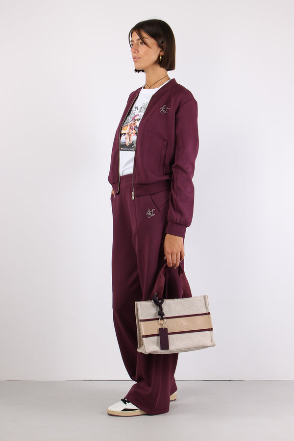 Pantalone Palazzo Scuba Red/amburgine