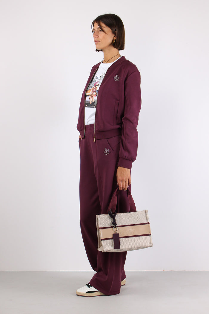 Pantalone Palazzo Scuba Red/amburgine