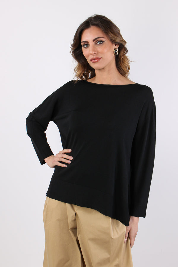 Maglia Girocollo M/l Basica Nero